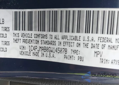 2016 Jeep Cherokee Sport z USA, uszkodzony, nr VIN 1C4PJMAB0GW145078